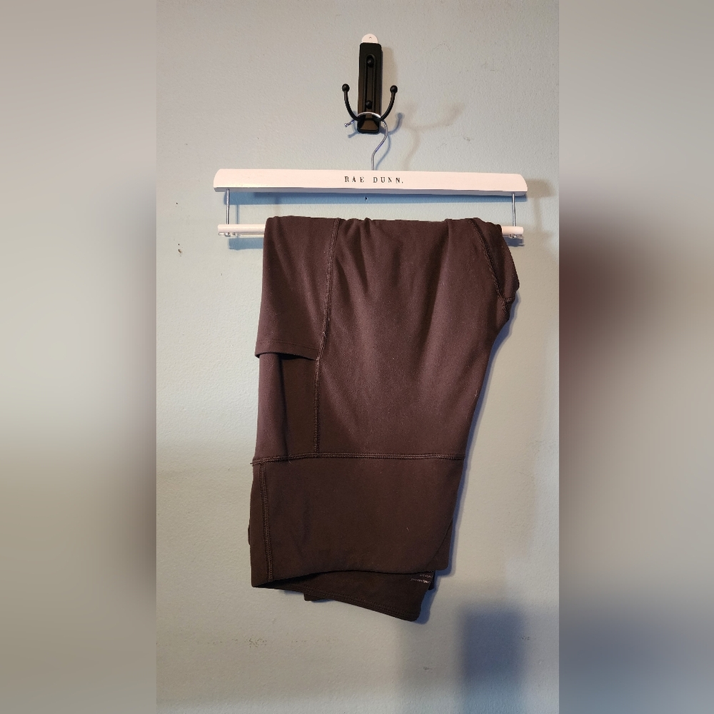 Iuga Brown Leggings XXL Womens Capri Mid Calf